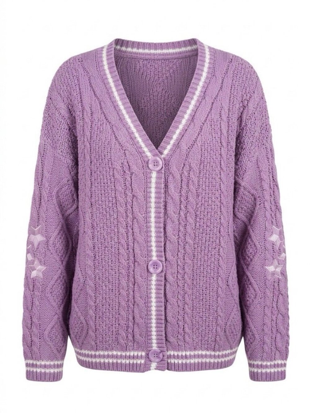 Knit cardigan, Taylor Swift Speak Now inspired purple star cardigan